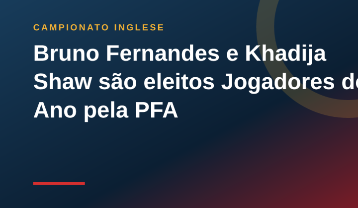 Bruno Fernandes e Khadija Shaw são eleitos Jogadores do Ano pela PFA